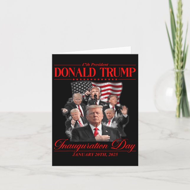 Cartão 47º Presidente Estados Unidos Inauguração Trump 20 (Frente)