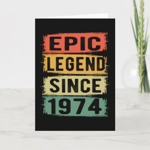 Cartão 47 Anos De Idade Dia 1974 Legenda Epic 47º Aniver