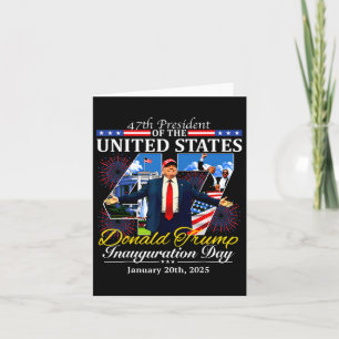 Cartão 47 Dia da Inauguração do Presidente Donald Trump 2