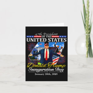 Cartão 47 Dia da Inauguração do Presidente Donald Trump 2