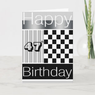 Cartão 47th Birthday