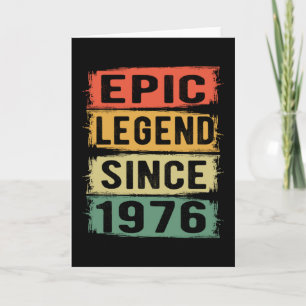 Cartão 49 Anos De Idade Dia 1976 Legenda Epic 49º Anivers