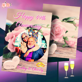 Cartão 49 Anos em Flor, Uma Legado de Amor