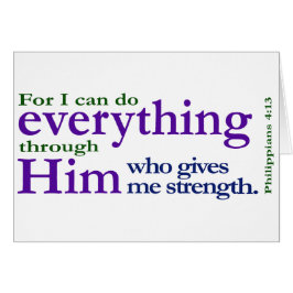 Cartão 4:13 dos Philippians