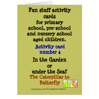 Cartão 4 a lagarta à borboleta