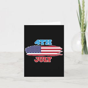Cartão 4 Camisa 4 de julho Bandeira Americana Para Homens