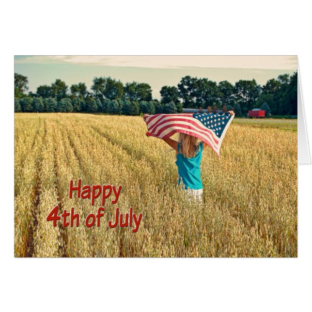 Cartão 4 de julho (Frente Horizontal)