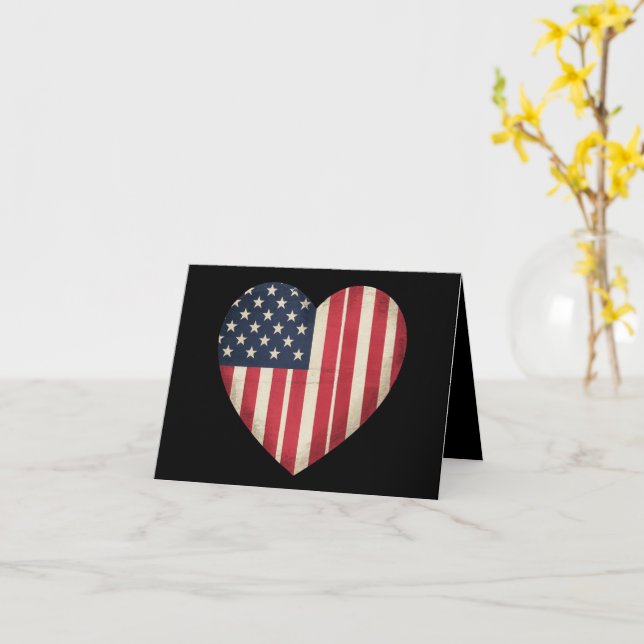 Cartão 4 de julho Bandeira Americana Patriótica USA Star  (Flor Amarela)