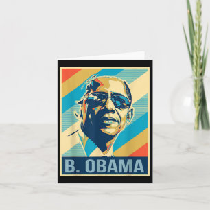 Cartão 4 De Julho Barack Obama Presidente Retro Patriótic