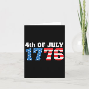 Cartão 4 De Julho De 1776