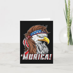 Cartão 4 De Julho De Byld Eagle Mullet Murica Usa Usa Mer