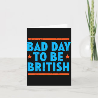 Cartão 4 De Julho Dia Ruim Humor Britânico Engraçado Mulh