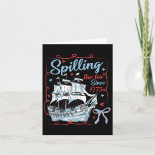 Cartão 4 De Julho Esmagando O Chá Desde 1773 Coquete R