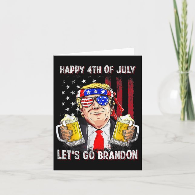 Cartão 4 De Julho Go Beer Brandon Trump Beer Ameri (Frente)