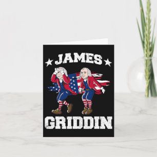 Cartão 4 De Julho James Madison Griddy James Griddin 1