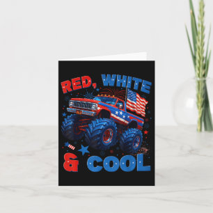 Cartão 4 De Julho, Red White E Legal Fogo De Caminhão Mon