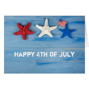 Cartão 4 de julho Starfish
