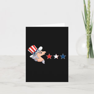 Cartão 4 de julho Tio Sam American Stars Divertimento Gar
