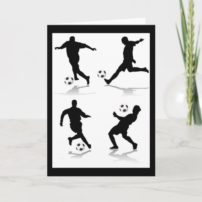 Cartão 4 jogadores de futebol (Frente)