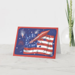 Cartão 4o da celebração de julho