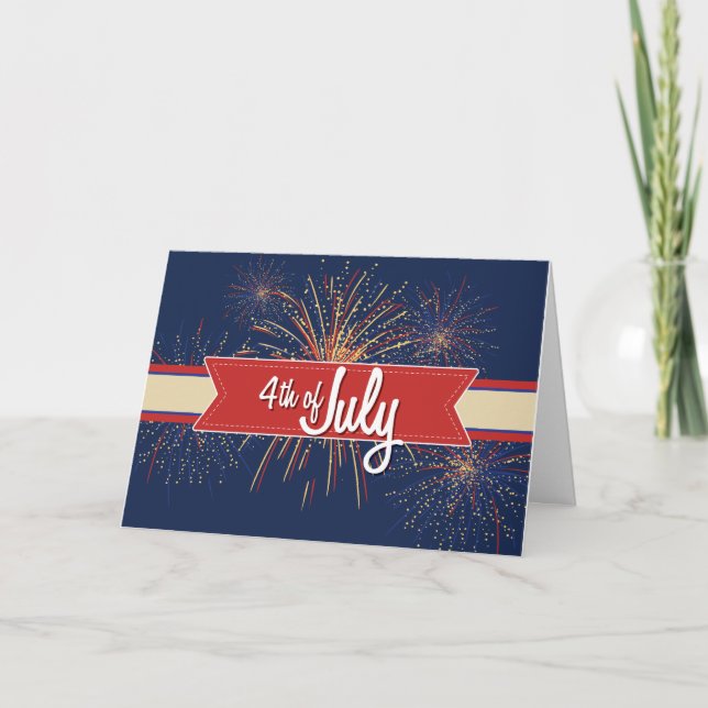 Cartão 4o julho Card#4 (Frente)