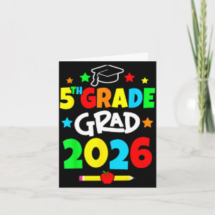Cartão 5ª série 2026 quinta série graduada na escola prim