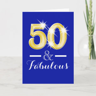 Cartão 50ª e 50ª festa de aniversário