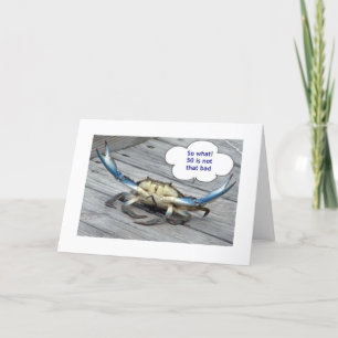 CARTÃO 50º ANIVERSÁRIO COM CRABBY CRAB