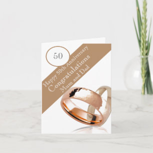 Cartão 50º Aniversário de Casamento