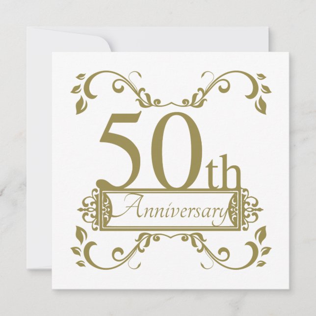 Cartão 50º Aniversário de Casamento (Frente)