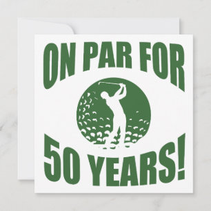 Cartão 50º aniversário do Golfer