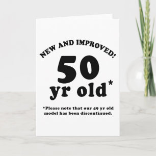 Cartão 50º aniversário dos presentes