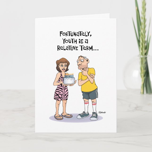 Cartão 50º aniversário engraçado (Frente)