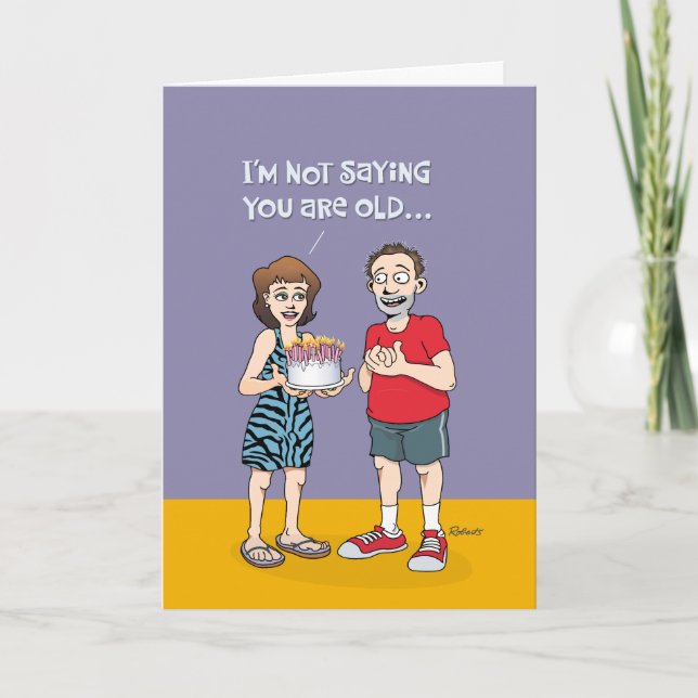 Cartão 50º aniversário engraçado (Frente)