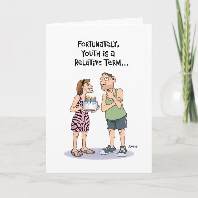 Cartão 50º aniversário engraçado (Frente)