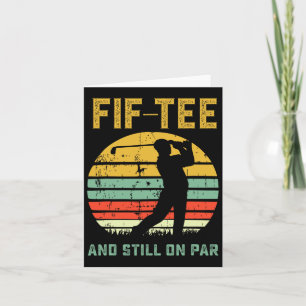 Cartão 50º aniversário engraçado Golf Pun Golfe 50 anos d