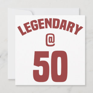 Cartão 50º aniversário lendário