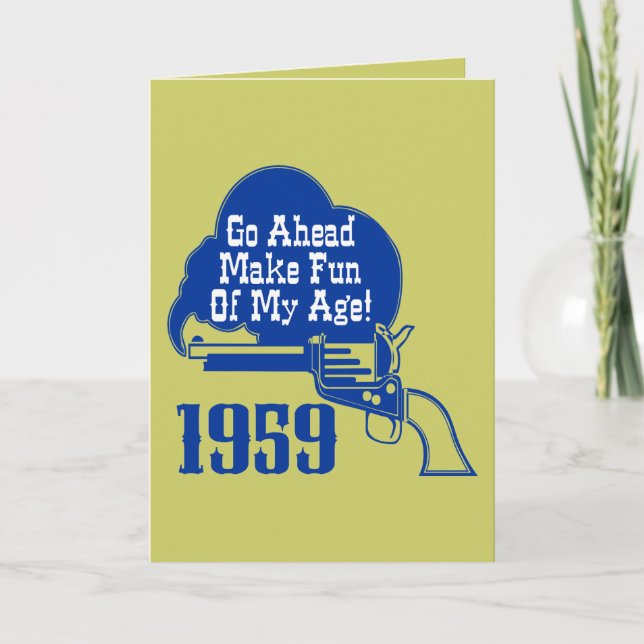 Cartão 50º presente de aniversário! (Frente)