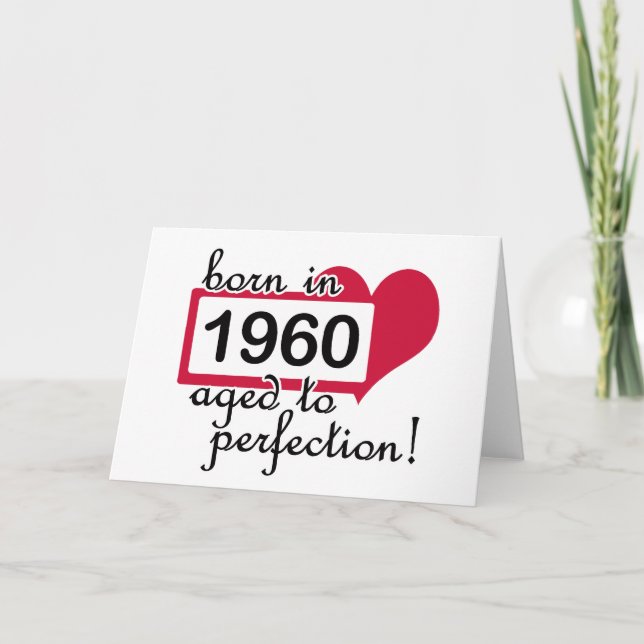 Cartão 50º presente de aniversário, 1960 (Frente)