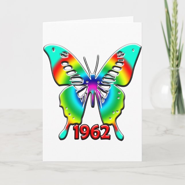 Cartão 50º presente de aniversário, 1962 (Frente)