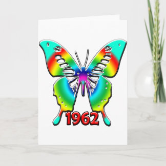 Cartão 50º presente de aniversário, 1962