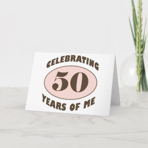 Cartão 50º presente de aniversário engraçado