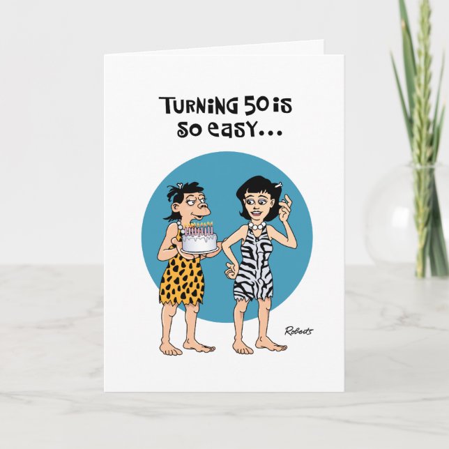 Cartão 50.º Aniversário Cheeky (Frente)