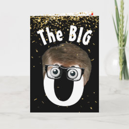 Cartão 50.º aniversário de preto