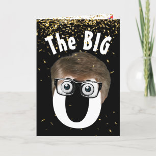 Cartão 50.º aniversário de preto