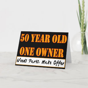 Cartão 50 Anos, Um Proprietário - Precisa De Peças, Ofere