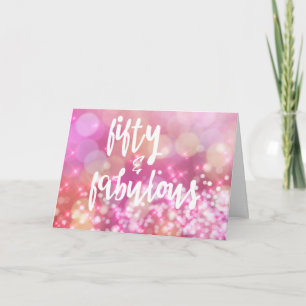 Cartão 50 e fabuloso, 50...