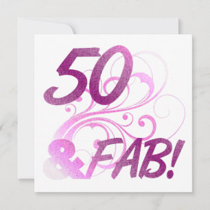 Cartão 50 E Fabuloso Aniversário
