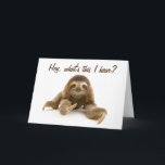 CARTÃO **50?** VOCÊ NÃO PARECE UM DIA SUPERIOR A 49???ANI<br><div class="desc">SLOTH COMICAL DIZ **50?** VOCÊ NÃO PARECE UM DIA SUPERIOR A 49???? ESTE ANIVERSÁRIO É UM DOS POUCOS EM QUE ELE ESTARÁ. DIVERTA-SE DE OLHAR PELAS MINHAS CARTAS AQUI SE QUISER OU PELAS MINHAS OUTRAS 8 LOJAS! OBRIGADO POR PASSAR E VOLTAR:)</div>