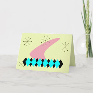 Cartão 50's Retro Greeting Card